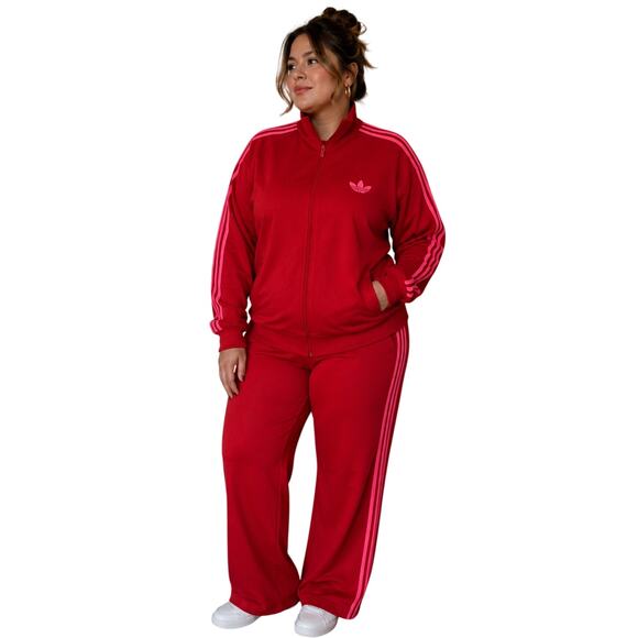 adidas Originals Jackets & Blazers - Adidas Originals Women's 2PC Tracksuit Set Red Pink 2XL NWOT
